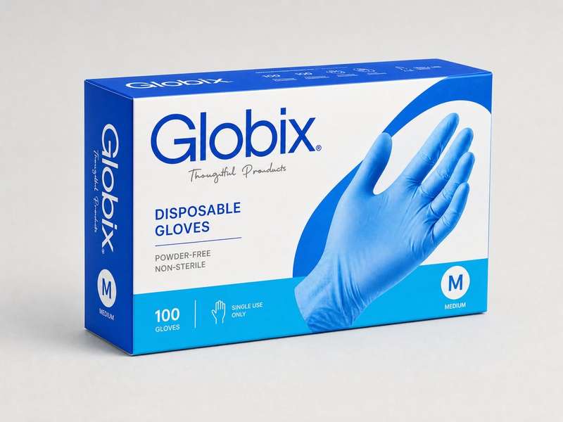 Globix Plus+ Glove Eldiven S Mavi - Globix